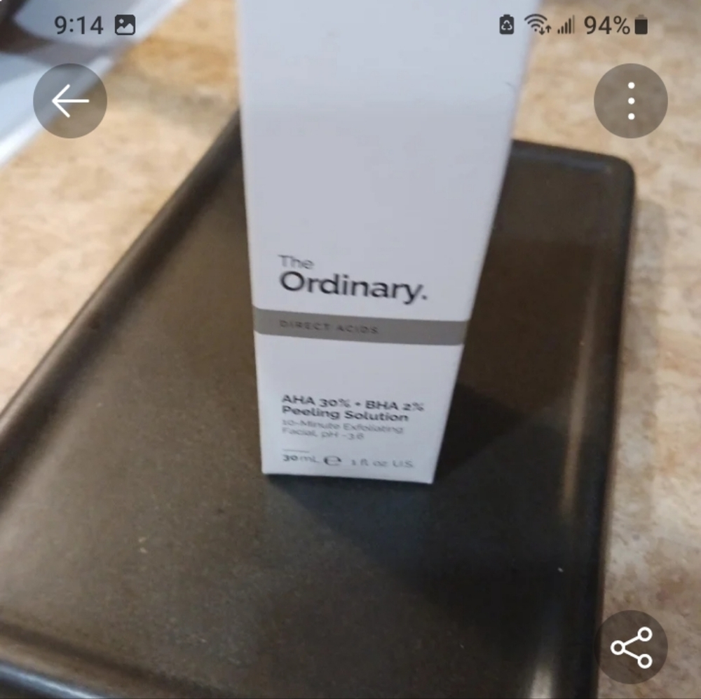 the ordinary face peel